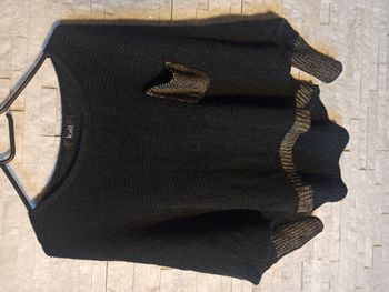 Pull Femme Noir et Marron Taille M