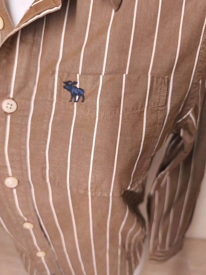Chemise Abercrombie & Fitch Femme Taille L Brun - photo numéro 6