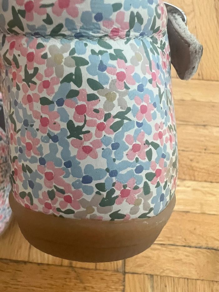 Sandales cuir bébé Vertbaudet – Taille 22 – Motif fleuri - photo numéro 8