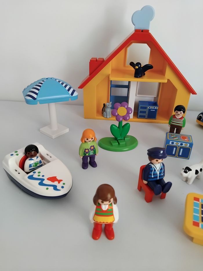 PLAYMOBIL 123 Maison de Vacances Voiture Bateau 9527 Junior Complet 🏡 - photo numéro 4