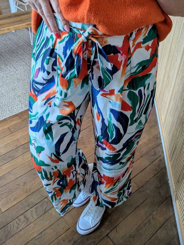 Pantalon fluide Acapulco multicolore Taille M/L - photo numéro 3