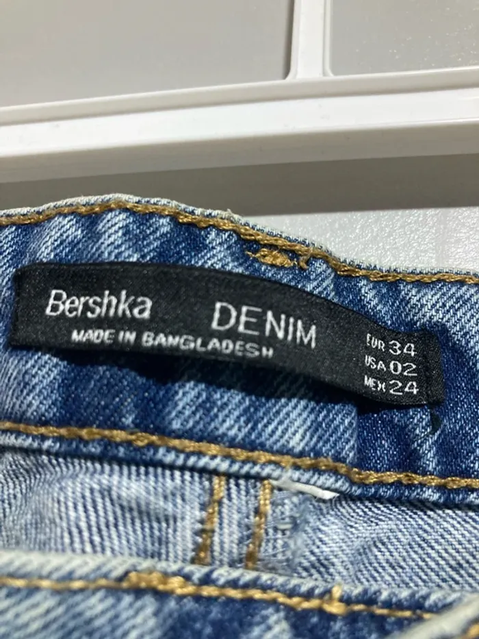 Jean mom bleu Bershka – Taille 34 - photo numéro 10