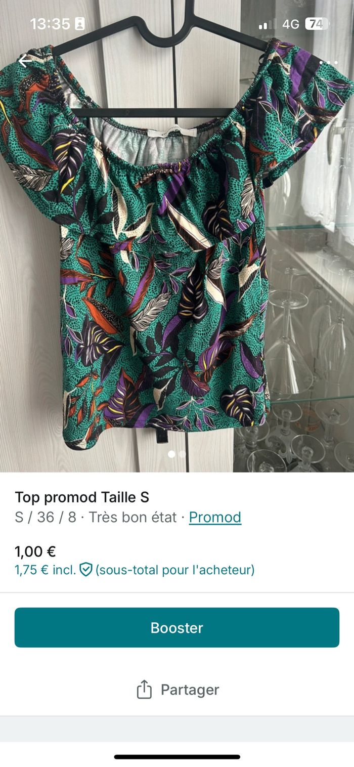 Top promod taille s