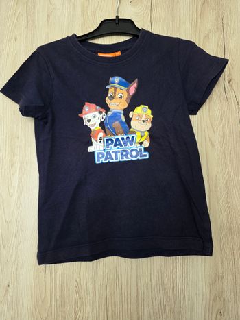 TEE-SHIRT PAW PATROL NICKELEDEON BLEU MARINE 4ANS