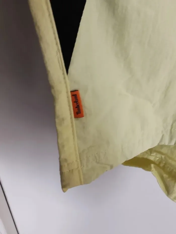 K-Way Imperméable Quart Zip Timberland Taille L Noir et Jaune - photo numéro 9
