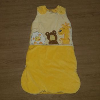 Gigoteuse turbulette sans manche épaisse velour bébé garçon/fille Prénatal