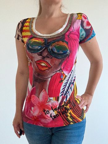 Tee shirt Desigual avec perles