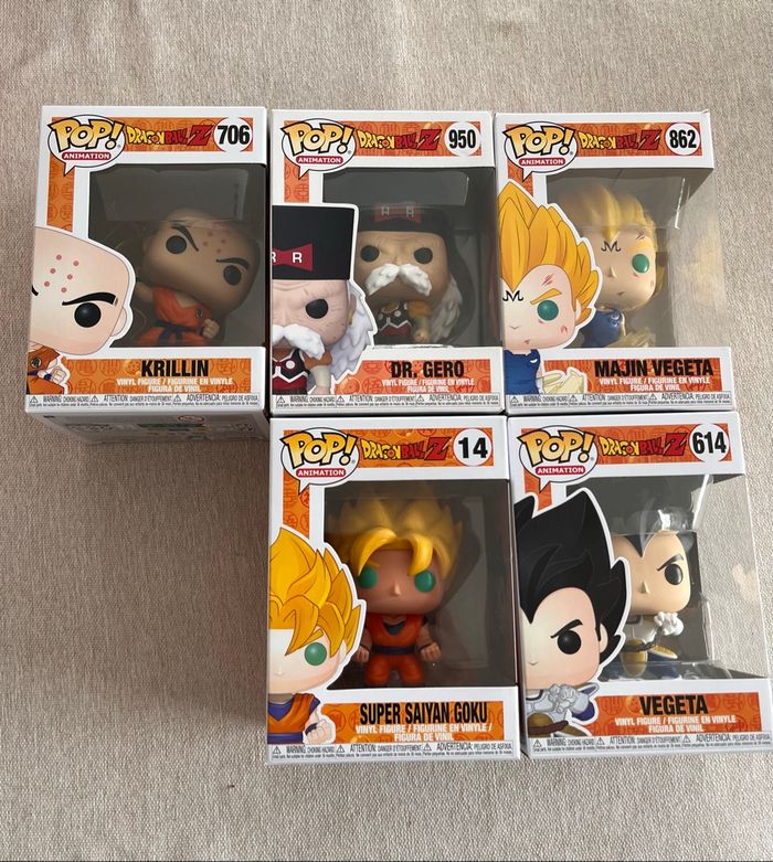 Funko pop dragon ball Z lot
