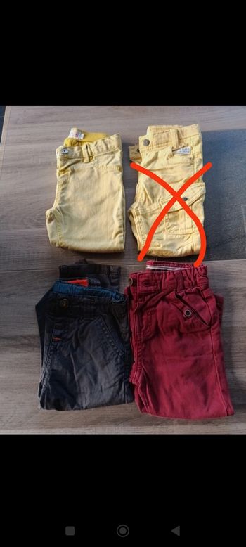 Lot 4 pantalons 18 mois