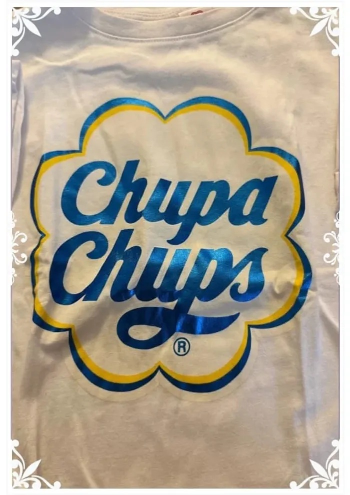 🍭 T-shirt blanc fille 9 ans - Chupa Chups 🍭 - photo numéro 3