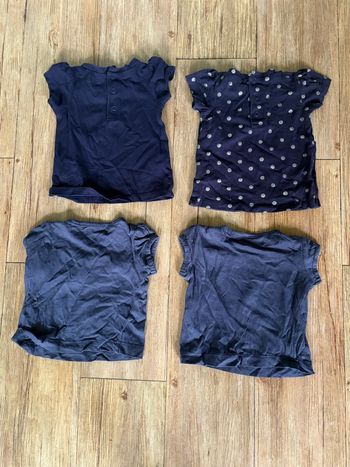 Lot 4 t-shirt tissaia 3 mois