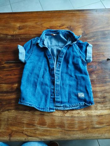 Chemise Jean manches courtes