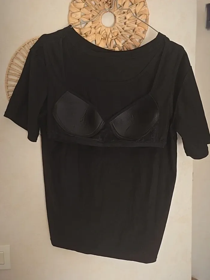 T shirt coton brassière  integrée
