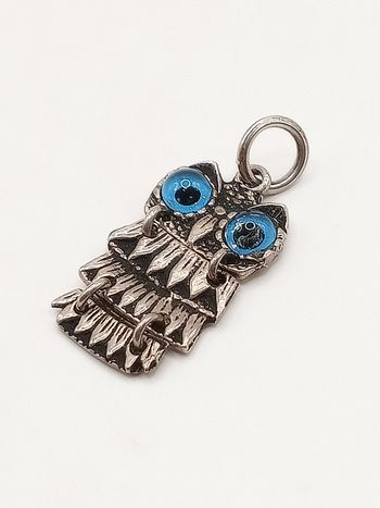 Ciondolo x collana donna gufo portafortuna vintage flessibile
