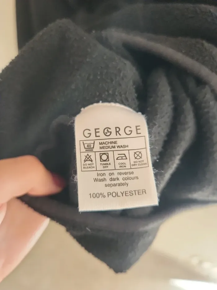 Veste polaire zippée noir George XXL - photo numéro 9