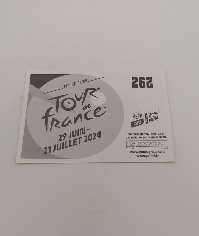 Panini sticker Tour de France 2024 n° 262. - photo numéro 3