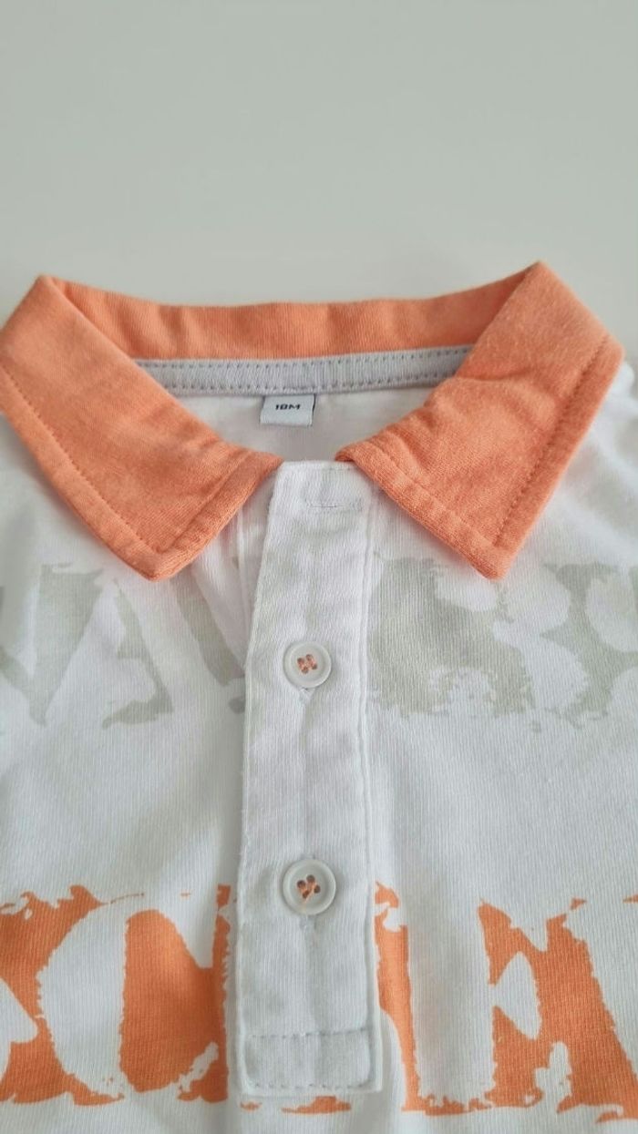 Ensemble polo + bermuda coton neuf 18 mois - photo numéro 2