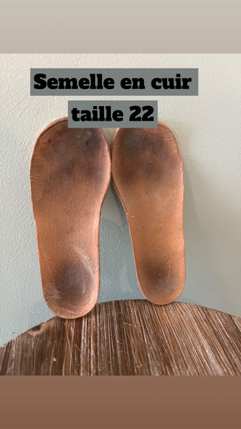 Semelle cuir 22