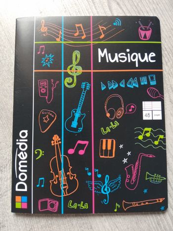 Cahier musique 17x23 cm