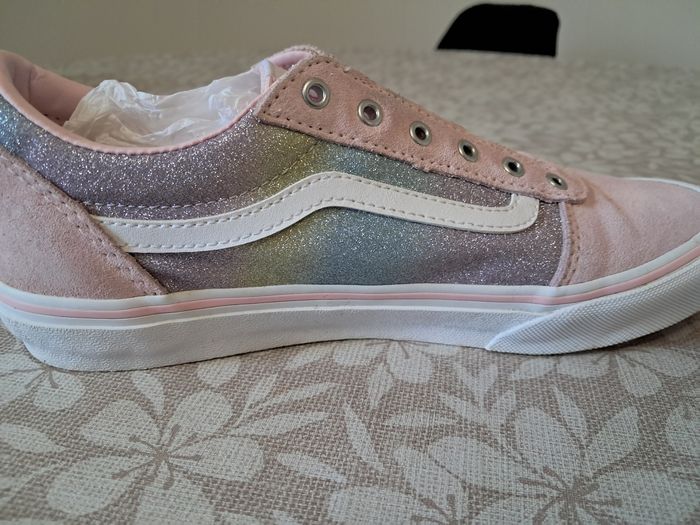 Vans rose paillettes  arc-en-ciel  taille 38 🌈 - photo numéro 4
