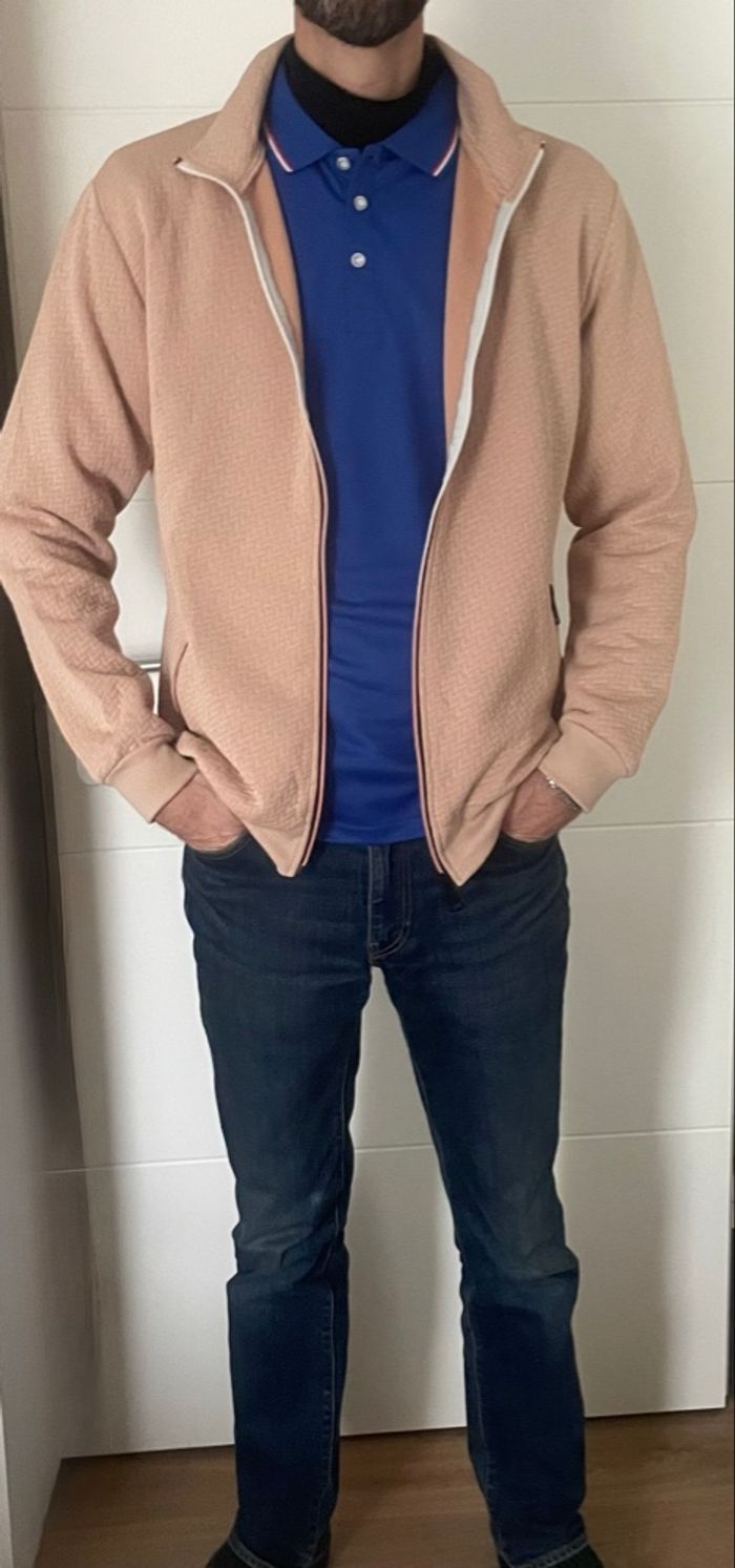 Veste style blouson homme beige taille L – Neuve jamais portée - photo numéro 6