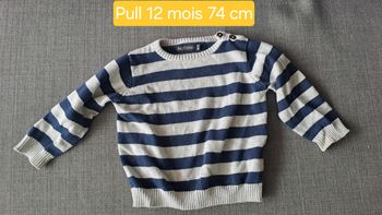 Pull marinière 12 mois in extenso comme neuf