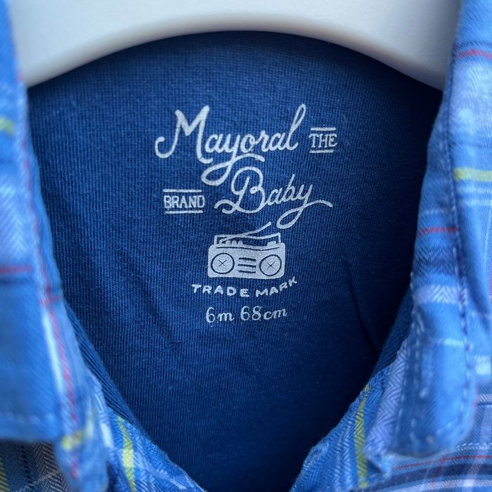 Chemise garçon hiver taille  6  mois  marque Mayoral Baby . - photo numéro 6