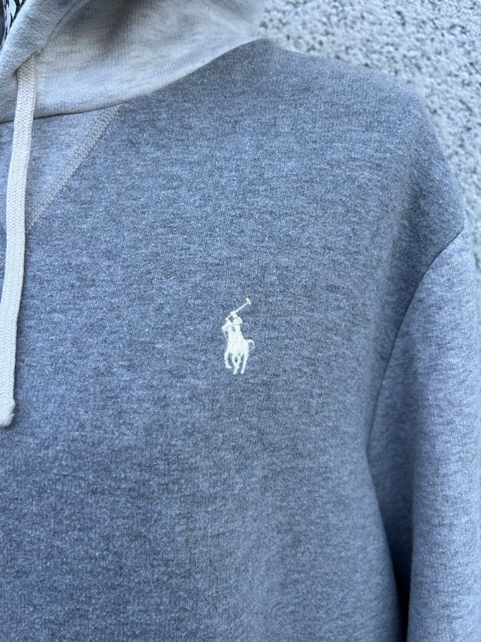 Pull gris à capuche Ralph Lauren - photo numéro 3