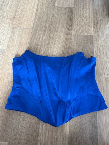 bustier bleu