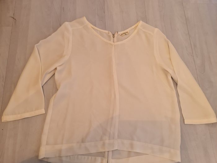 Blouse blanche zip dans le dos Brave Soul Taille 34 - photo numéro 6