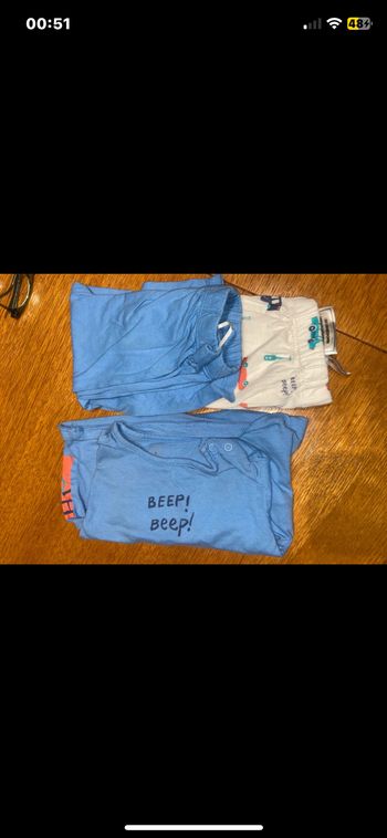 lot pyjama 1 haut 2 bas