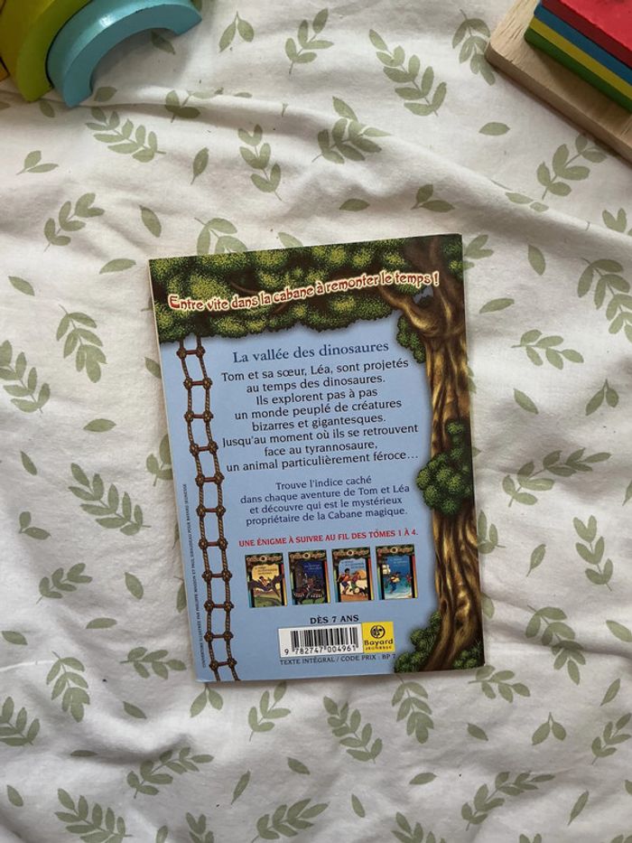 livre la cabane magique tome 1 la vallée des dinosaures - photo numéro 3