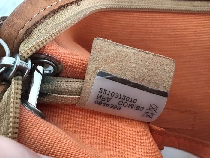 Sac toile et cuir rayé « Longchamp » deux faces de teintes differentes - photo numéro 6