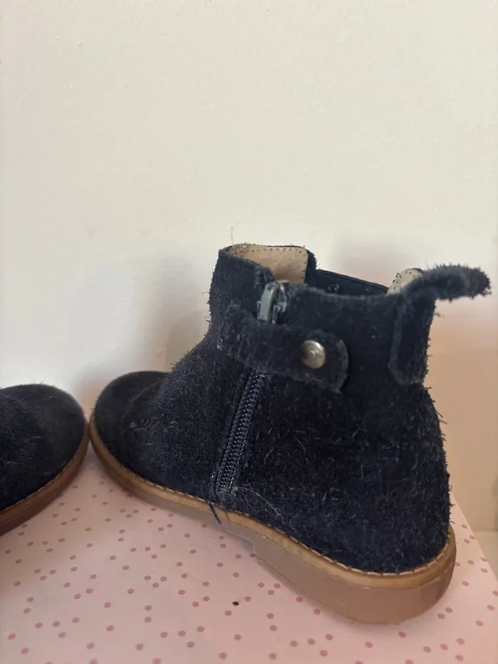 Bottines en daim bleu marine sergent Major - photo numéro 8