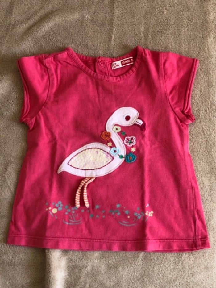 T-shirt flamant rose