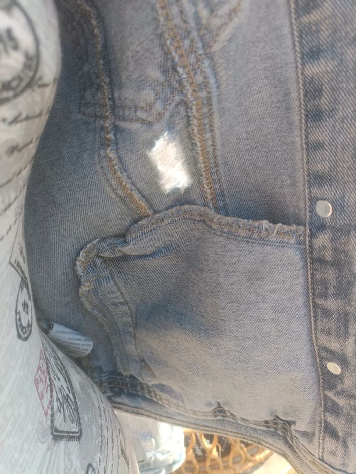 Veste en jeans femme taille L - photo numéro 4