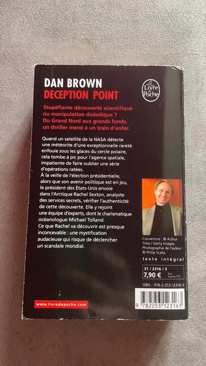 Livre Dan Brown Déception Point - photo numéro 2