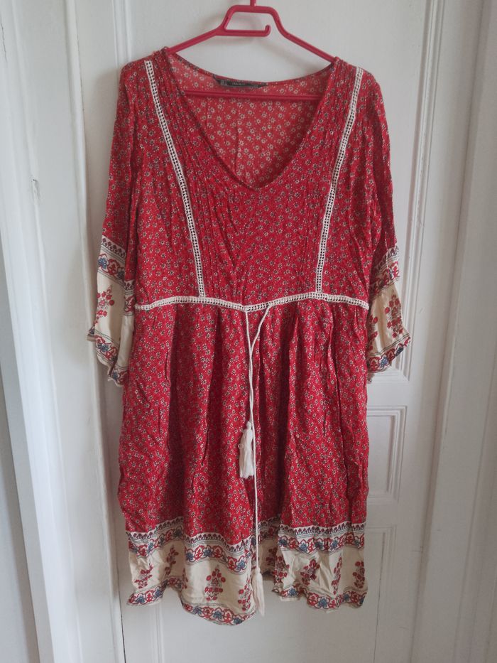 Robe imprimé rouge