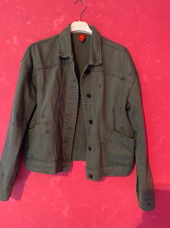 Veste en jean kaki miss captain en 36