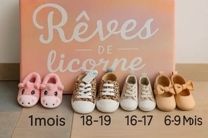 Lot chaussures bébé fille du 1 mois au 19