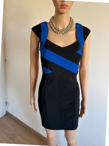 Robe noire et bleue sans manches Morgan taille XS jamais portée