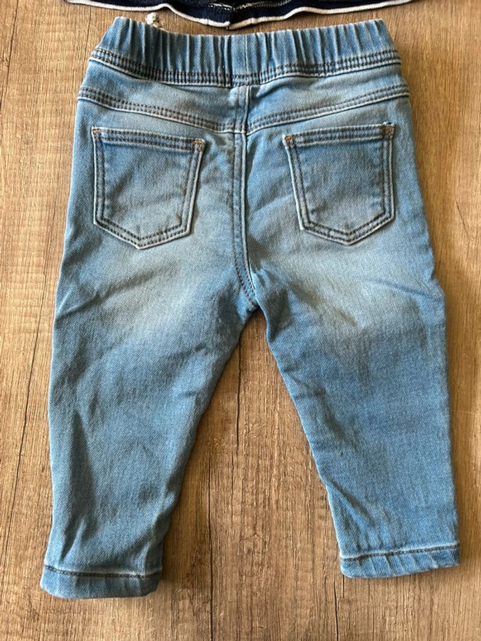 Ensemble jean pull léger manches longues 9 mois - photo numéro 4
