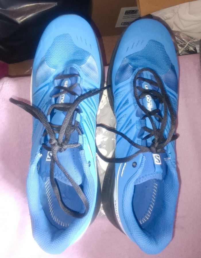 Baskets bleues Salomon Wings pro 3