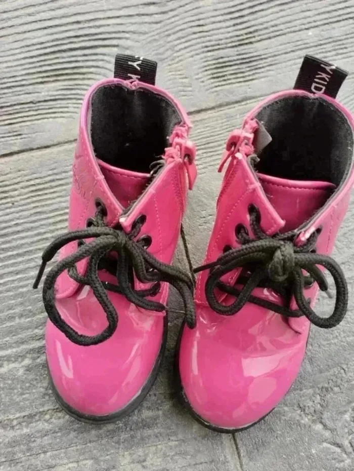 🍬 Bottines Rose Bonbon – Pointure 25 – Style Docks – Parfait État - photo numéro 2