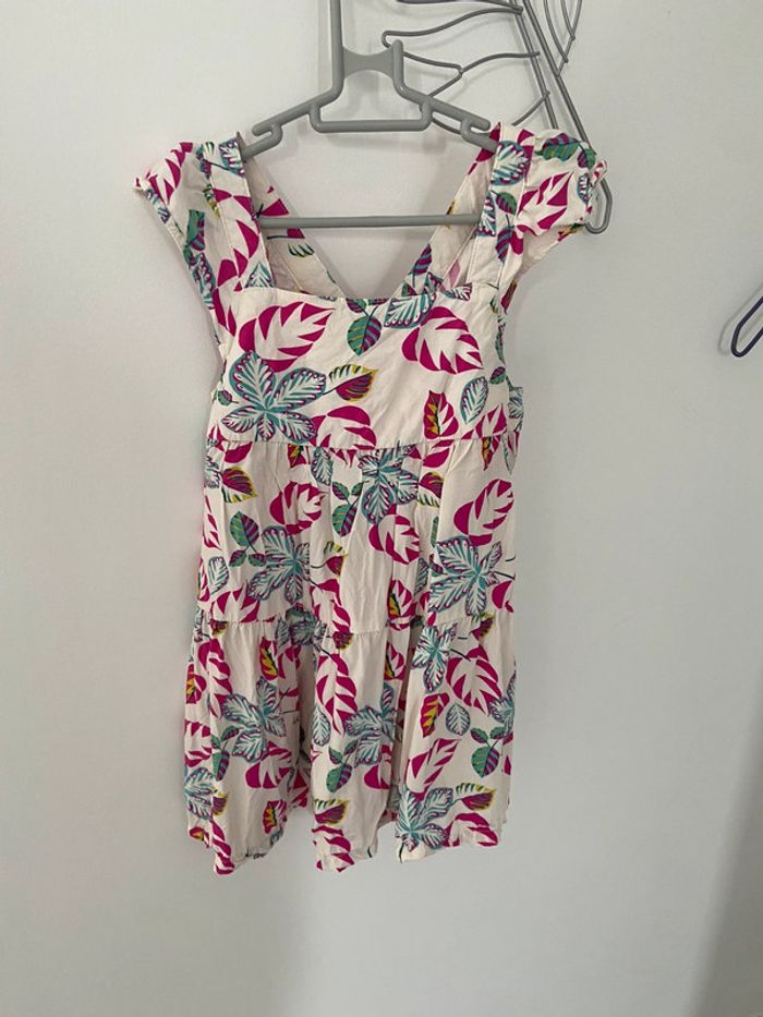 Robe été dpam 5 ans 110 cm fleurs
