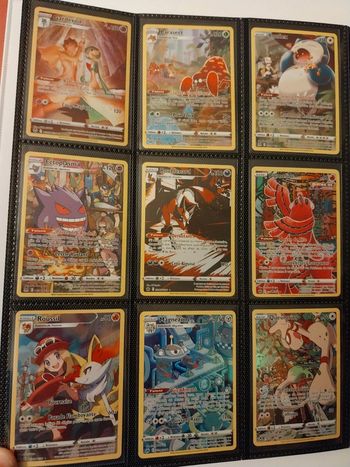 Cartes pokemon gold, GG, TG, full art, V, ultra rare, dracaufeu, rainbow, etc