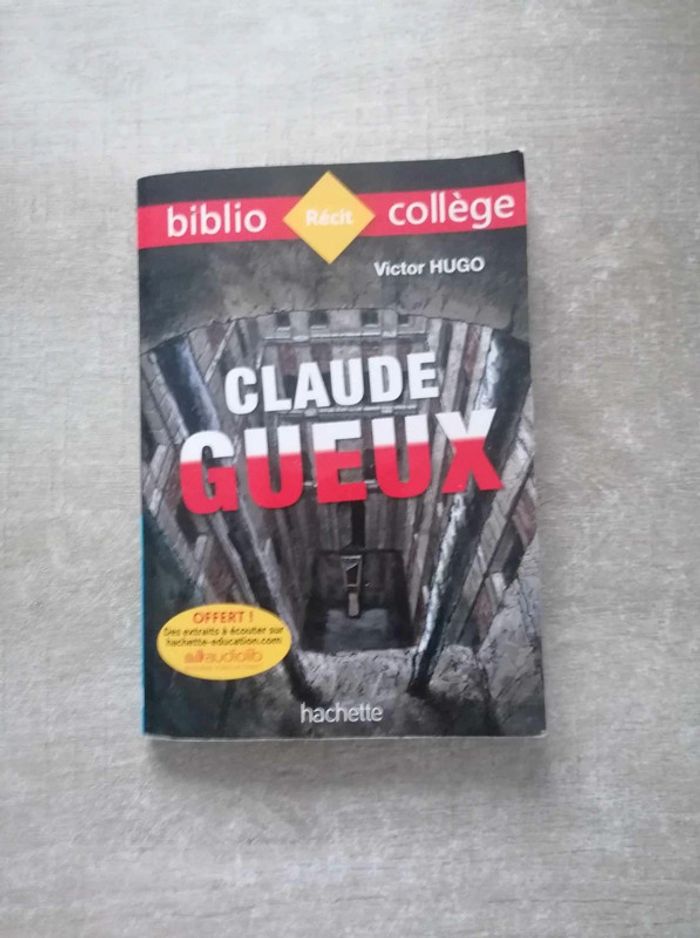 Livre Biblio Collège Claude Gueux Victor Hugo