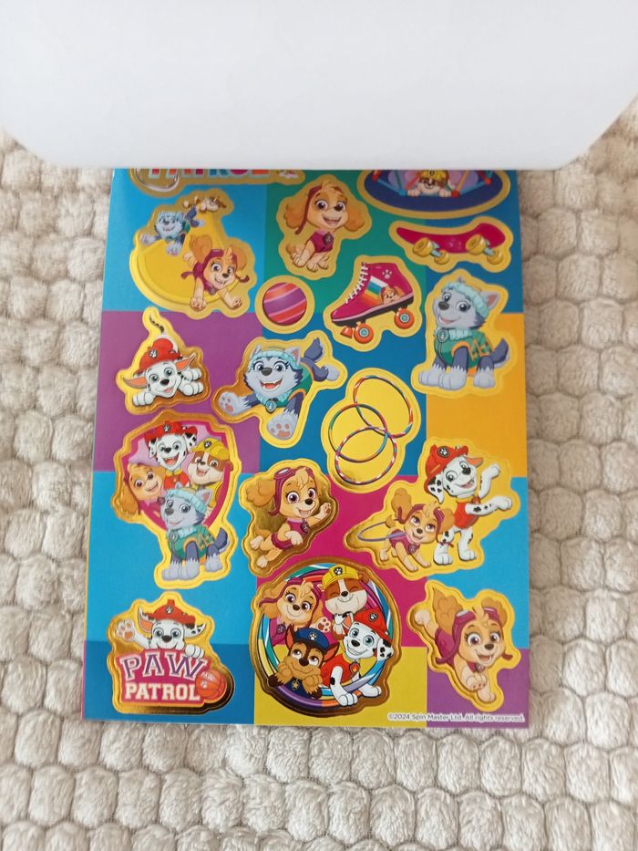 Lot de 6 fiches de stickers paw patrol - photo numéro 3