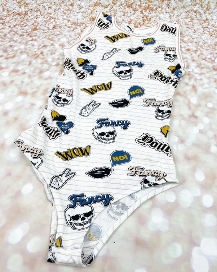 Body femme skulls XS Jennyfer