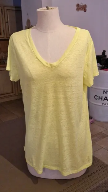 T-shirt Only Sud jaune fluo neuf avec étiquette